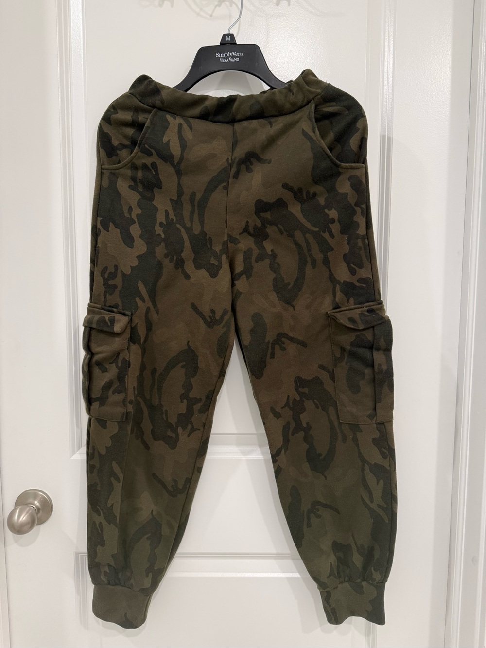 Boohoo Kids Camouflage Cargo Joggers - Olive